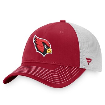 Men's Arizona Cardinals Fanatics Cardinal/White Fundamental Trucker Adjustable Hat