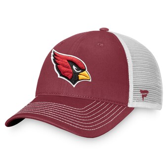 Men's Arizona Cardinals Fanatics Cardinal/White Fundamental Trucker Unstructured Adjustable Hat