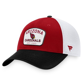 Men's Arizona Cardinals Fanatics Cardinal/White Fundamentals Two-Tone Trucker Adjustable Hat