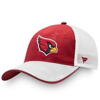 Men's Arizona Cardinals Fanatics Cardinal/White Iconic Defender Trucker Adjustable Hat