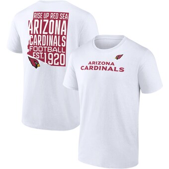 Men's Arizona Cardinals Fanatics White Hot Shot State T-Shirt