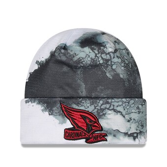 Men's Arizona Cardinals New Era Black 2022 Sideline Ink Dye Tonal Cuffed Knit Hat