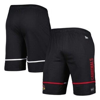 Men's Arizona Cardinals New Era Black Combine Authentic Rusher Training Shorts