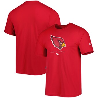 Men's Arizona Cardinals New Era Cardinal Combine Authentic Ball Logo T-Shirt