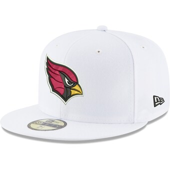 Men's Arizona Cardinals New Era White Omaha 59FIFTY Fitted Hat