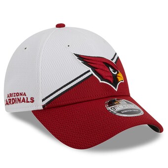 Men's Arizona Cardinals  New Era White/Cardinal 2023 Sideline 9FORTY Adjustable Hat