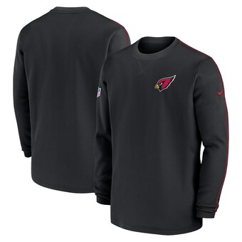 Men's Arizona Cardinals Nike Black 2024 Sideline Coaches Long Sleeve Top
