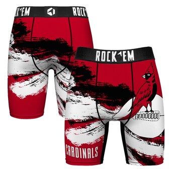 Men's Arizona Cardinals  Rock Em Socks Gridiron Classic Paint Boxer Briefs