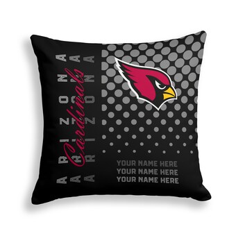 Arizona Cardinals Pegasus 18" x 18" Script Dot Fade Personalized Decor Pillow