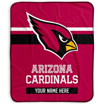 Arizona Cardinals Pegasus 50" x 60" Stripes Personalized Fleece Blanket