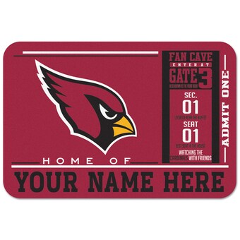 Arizona Cardinals WinCraft 20'' x 30'' Personalized Floor Mat