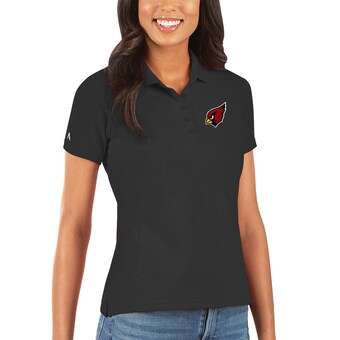 Women's Arizona Cardinals Antigua Black Legacy Pique Polo