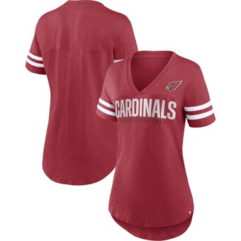 Women's Arizona Cardinals Fanatics Cardinal Speed Tested V-Neck T-Shirt