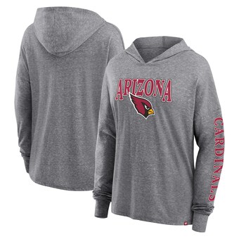 Women's Arizona Cardinals Fanatics Heather Gray Classic Outline Pullover Hoodie