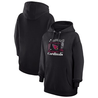 Women's Arizona Cardinals G-III 4Her by Carl Banks Black Collage Graphic Fleece Pullover Hoodie