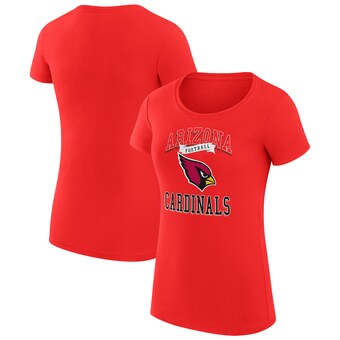 Women's Arizona Cardinals G-III 4Her by Carl Banks Cardinal Team Logo Graphic Fitted T-Shirt