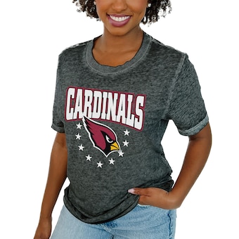 Women's Arizona Cardinals  Gameday Couture Charcoal  Can't Catch Me T-Shirt