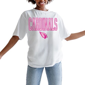 Women's Arizona Cardinals Gameday Couture Oatmeal On Point Oversized T-Shirt