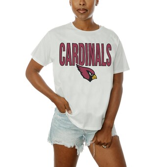 Women's Arizona Cardinals  Gameday Couture White  Keep It Up T-Shirt