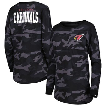 Women's Arizona Cardinals New Era Black Camo Long Sleeve T-Shirt