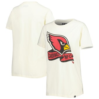 Women's Arizona Cardinals New Era Cream Chrome Sideline T-Shirt