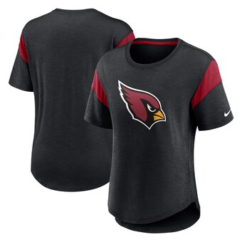 Women's Arizona Cardinals Nike Heather Black Primary Logo Fashion Top