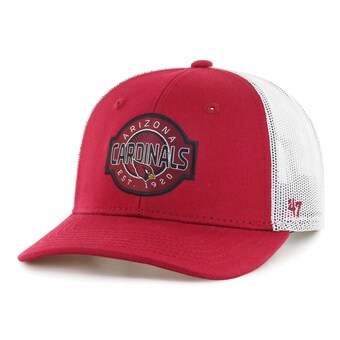 Youth Arizona Cardinals '47 Cardinal/White Scramble Adjustable Trucker Hat