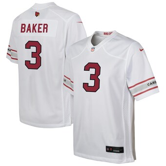 Youth Arizona Cardinals Budda Baker Nike White Game Jersey