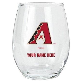 Arizona Diamondbacks 15oz. Personalized Stemless Glass Tumbler