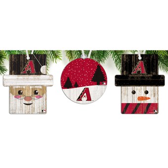 Arizona Diamondbacks 3-Pack Ornament Set