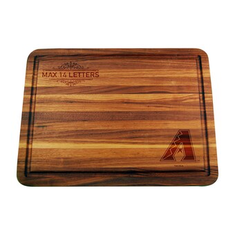 Arizona Diamondbacks Large Acacia Personalized Cutting & Serving Board