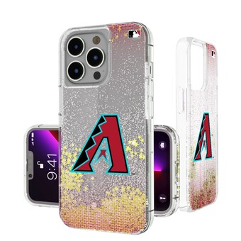 Arizona Diamondbacks Linen Logo iPhone Glitter Case