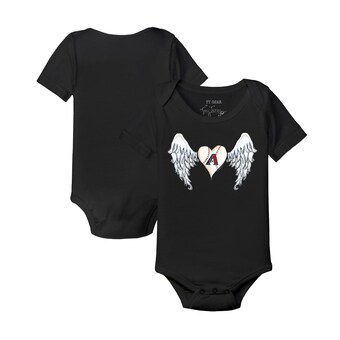 Infant Arizona Diamondbacks Tiny Turnip Black Angel Wings Bodysuit