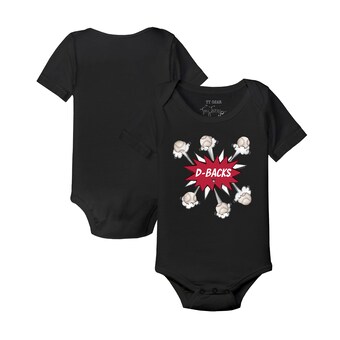 Infant Arizona Diamondbacks Tiny Turnip Black Baseball Pow Bodysuit