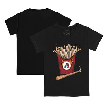 Infant Arizona Diamondbacks Tiny Turnip Black Hot Bats T-Shirt