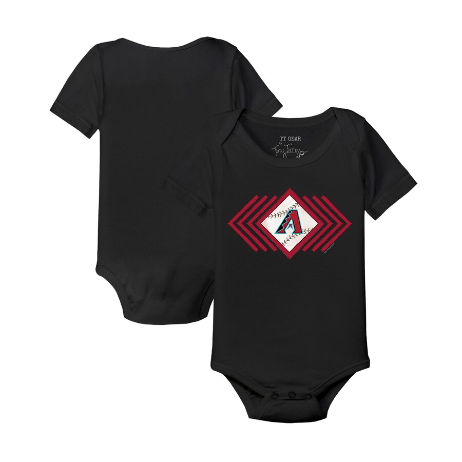 Infant Arizona Diamondbacks Tiny Turnip Black Prism Arrows Bodysuit