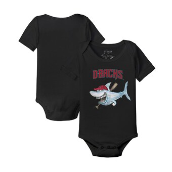 Infant Arizona Diamondbacks Tiny Turnip Black Shark Bodysuit