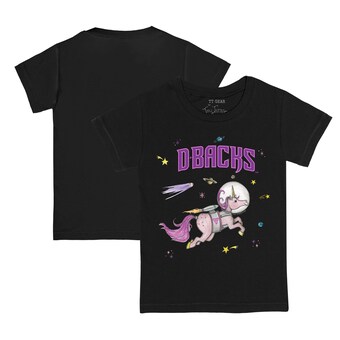 Infant Arizona Diamondbacks Tiny Turnip Black Space Unicorn T-Shirt