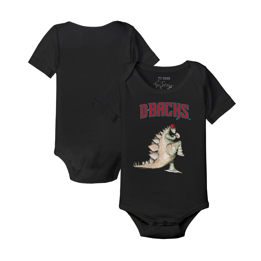 Infant Arizona Diamondbacks Tiny Turnip Black Stega Bodysuit