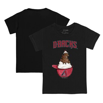 Infant Arizona Diamondbacks Tiny Turnip Black Sundae Helmet T-Shirt