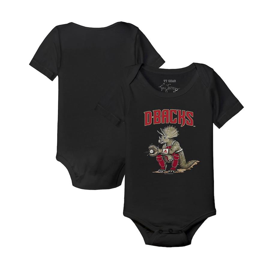 Infant Arizona Diamondbacks Tiny Turnip Black Triceratops Bodysuit