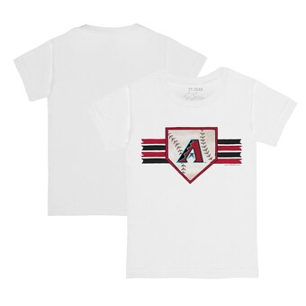 Infant Arizona Diamondbacks Tiny Turnip White Base Stripe T-Shirt