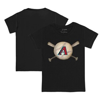 Infant Arizona Diamondbacks Tiny Turnip White Baseball Crossbats T-Shirt