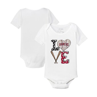 Infant Arizona Diamondbacks Tiny Turnip White Baseball Love Bodysuit