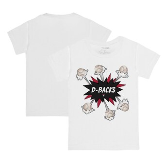 Infant Arizona Diamondbacks Tiny Turnip White Baseball Pow T-Shirt