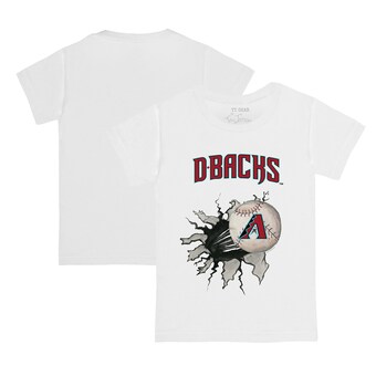 Infant Arizona Diamondbacks Tiny Turnip White Baseball Tear T-Shirt