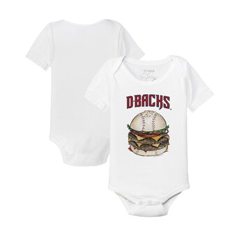 Infant Arizona Diamondbacks Tiny Turnip White Burger Bodysuit