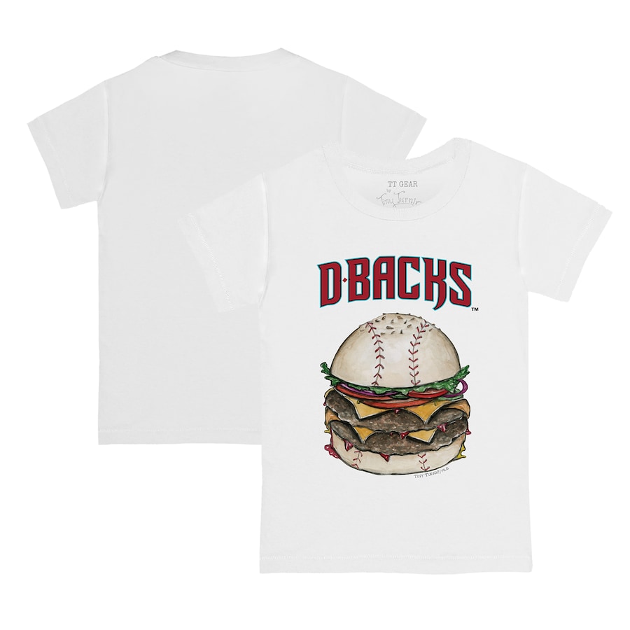 Infant Arizona Diamondbacks Tiny Turnip White Burger T-Shirt