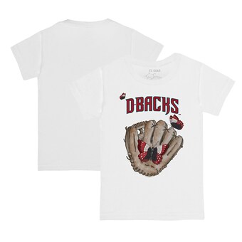 Infant Arizona Diamondbacks Tiny Turnip White Butterfly Glove T-Shirt