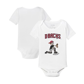 Infant Arizona Diamondbacks Tiny Turnip White Caleb the Catcher Bodysuit